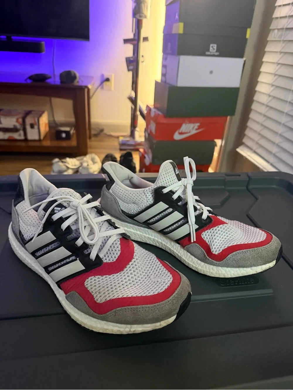 Adidas Ultraboost 1.0 S&L “Grey Scarlet” EF2027 Size 12 Men’s